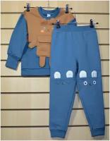 Комплект одежды для малыша, штанишки + джемпер утепленные, одежда для дома, одежда для улицы, костюм повседневный для ребенка / Белый слон р.104
