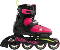 Детские роликовые коньки Rollerblade MICROBLADE pink/light green 2024 (33-36,5)