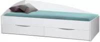 Кровать для ребенка Олимп Фея-3 асимметричная белый 203.2х94.7х65.2 см