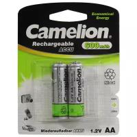 Camelion Аккумулятор AA- 600mAh Ni-Cd BL-2 NC-AA600BP2, аккумулятор,1.2В