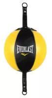 Груша на растяжках Everlast 15см черная, желтая