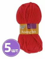 Пряжа Семеновская пряжа Roving felt (213), кармин 5 шт. по 50 г