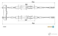 ADRIAUTO 330244 AD33.0244_=PE72557=28.2146=DL-11.5821=11.5821 [522578]!трос ручника\ Opel Omega all 88>