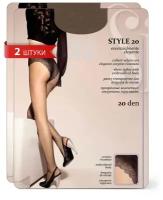 Колготки Sisi Style, 20 den, 2 шт., размер 4/L/4-L, бежевый