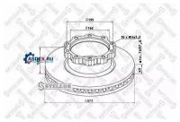 STELLOX 8500712SX 85-00712-SX_диск тормозной 377/162x45/128 10n-195-M14x1.5 MAN L/M2000 12/13/14/15.280