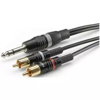 Кабель аудио 1xJack - 2xRCA Sommer Cable HBP-6SC2-0600 6.0m