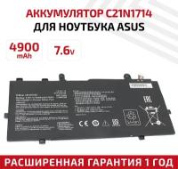 Аккумулятор (АКБ, аккумуляторная батарея) C21N1714 для ноутбука Asus Vivobook Flip TP401N, 7.6В, 4900мАч, Li-Ion