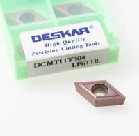 DCMT11T304 LF6118 пластина токарная (1 шт.) DESKAR D0000060