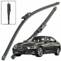 Дворники BMW 3-Series (6) F30 БМВ 3 серии Ф30 седан 2011 2012 2013 2014 2015 Щетки стеклоочистителя бескаркасные 600мм-480мм к-т 2шт