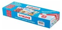 Пакеты с замком-застежкой (слайдер), комплект 10 шт., 3 литра, ПВД, толщина 45 микрон, LAIMA, 606221