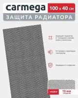 Универсальная сетка для защиты радиатора в бампер автомобиля 1000*400, ячейка 10 мм черная