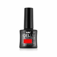 Гель-лак для ногтей KIKI оттенок 21 GEL UV&LED, ярко-красный, 6 мл