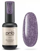 Гель-лак PNB Gel Polish / шеллак / маникюр гель-лак / гель-лак для ногтей / cветоотражающий UV/LED SHOCK EFFECT 11 Purple 8 мл