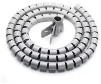 Кабельный органайзер RIPO Пластиковый спиральный рукав для кабеля диаметр 32 мм 2 метра и инструмент ST-32 003-700045