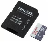 Карта памяти SanDisk Ultra microSDXC Ultra Class 10, UHS-I, R 100 МБ/с, адаптер на SD