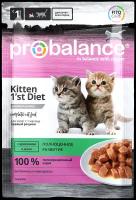 Влажный корм для котят ProBalance с кроликом 25 шт. х 85 г (кусочки в желе)