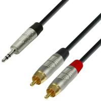 Кабель аудио 1xMini Jack - 2xRCA Adam Hall K4YWCC0300 3.0m