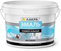 Эмаль акриловая лакра 2,5кг белая матовая