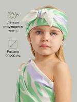 Платок Happy Baby,90х90 см, фиолетовый, зеленый