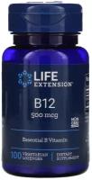 Пастилки Life Extension Vitamin B12, 50 г, 500 мкг, 100 шт