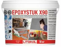 Эпоксидная затирка LITOKOL EPOXYSTUK X90 (литокол эпоксистук Х90) C.30 (жемчужно-серый), 10 кг