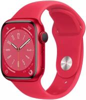 Умные часы Apple Watch Series 8 45 мм Aluminium Case, (PRODUCT)RED Sport Band M/L