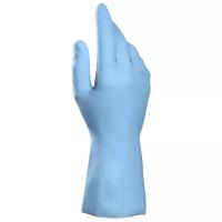 Перчатки латексные MAPA Vital Eco 117, хлопчатобумажное напыление, размер 8 (M), синие (арт. 606230)