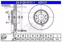 Диск Тормозной Ate арт. 24-0125-0131-1
