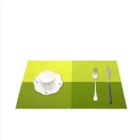 Плейсматы для сервировки стола/двусторонние/30х45/4 шт (зелено-салатовые)
