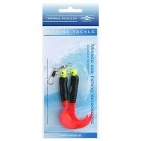 Морская оснастка Mikado PILK TWIST JIGHEAD RIG 7.5 см, 3 г. (2шт.) BLACK/RED