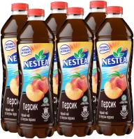 Чай Nestea черный персик, ПЭТ, 1.5 л, 6 шт