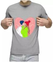 Мужская футболка «Любовь в воздухе»