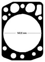 896.510e_прокладка Гбц!Обрезин На 1 Cyl 125/128/130 Mb Om401-447 Elring арт. 896510
