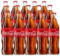 Coca Cola Classic, 0.33 л, 15 шт, бутылка, стекло, Кока Кола, Классик, 0,33 л, газированный напиток, упаковка, Грузия, стеклянная