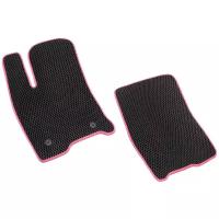 Комплект передних ковриков из 2-х шт ЕВА для Kia Venga 2009 - 2018, ViceCar, автоковрики, передние коврики, коврики в салон автомобиля