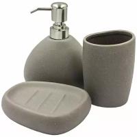 Набор для ванной комнаты / аксессуары для ванны/принадлежности для ванны/комплект для ванны BATH PLUS CAPRICIO (3 предмета) керамика