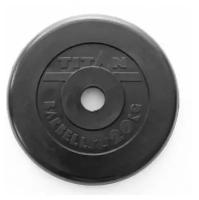 Диск обрезиненный черный Titan Barbell d-51 25 кг (1111105)