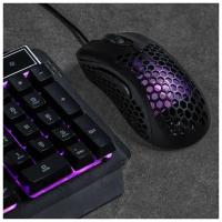 Мышь T-WOLF G540 MB-1.4, игровая, оптическая, с подсветкой, 3200 dpi, 1.5 м, USB, черная