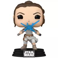 Фигурка Funko POP! Bobble: Star Wars Ep 9: Rey with 2 Lightsabers