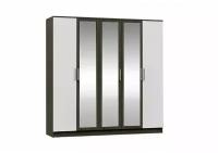 Шкаф Миф Мартина 5-дверный белый / венге 200х52х201.6 см