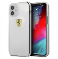 Чехол CG Mobile Ferrari On-Track PC/TPU Printed logo Hard для iPhone 12 mini, цвет Прозрачный (FESTRHCP12STR)