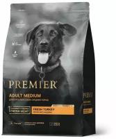 Сухой корм для собак Premier Dog Turkey ADULT Medium (Свежее мясо индейки для собак средний пород) 3 кг