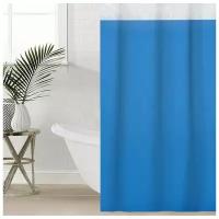 SAVANNA Штора для ванной комнаты SAVANNA «Лайн», 180×180 см, EVA, цвет голубой