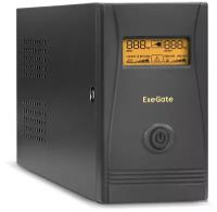 ИБП ExeGate Power Smart ULB-850. LCD. AVR.2SH. RJ <850VA/480W, LCD, AVR, 2*Schuko, RJ45/11, металлический корпус, Black>
