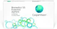 Контактные линзы Biomedics 55 Evolution asphere 6 линз R 8,6 -5,50