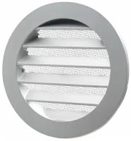 Наружная вентиляционная решетка DEC DSAV 125С серая, с сеткой от насекомых