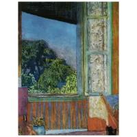 Репродукция на холсте Открытое окно (The Open Window) Боннар Пьер 40см. x 53см