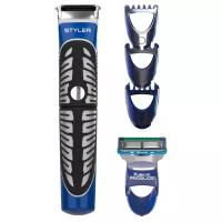 Триммер Gillette Fusion ProGlide Styler, черный/синий