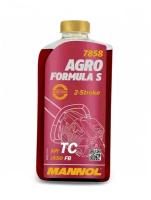 Моторное масло MANNOL 7858 AGRO FORMULA S, API TC, JASO FB, 2T полусинтетическое, 1л