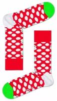 Носки унисекс Big Dot Snowman Sock со снеговиками 29, красный с белым